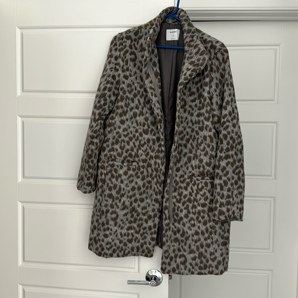 Old Navy size medium zip front thigh length jacket